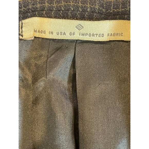 Joseph Abboud Mens 100% Wool Suit Blazer Coat Long Sleeve Check Gray Size 44R - Picture 7 of 7